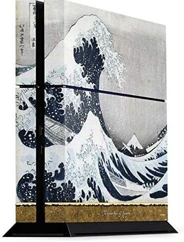 Skinit Decal Gaming Skin for PS4 Console - Officially Licensed Bridgeman Art The Great Wave Off Kanagawa Design in Kuwait
