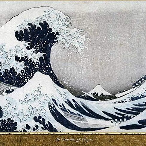 Skinit Decal Gaming Skin for PS4 Console - Officially Licensed Bridgeman Art The Great Wave Off Kanagawa Design in Kuwait
