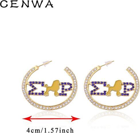 CENWA Sorority Earrings Sorority Gift Greek Sorority Jewelry Gift in Kuwait