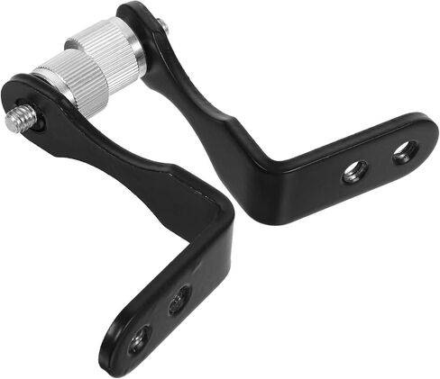 SHOWERORO 2pcs Binocular Tripod Adapter Mount Fast L-Shaped Connector for Telescope Photography Accessories Black Silver in Kuwait