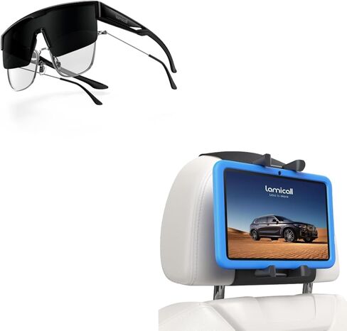 Lamicall Tablet Holder for Car Headrest and Polarized Fit Over Glasses Sunglasses in Kuwait