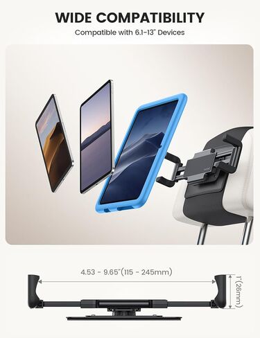 Lamicall Tablet Holder for Car Headrest and Polarized Fit Over Glasses Sunglasses in Kuwait