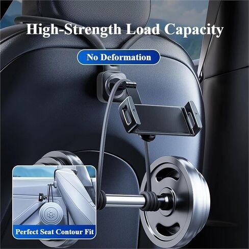 360° Rotatable Car Headrest Tablet Holder for Back Seat ﻿ in Kuwait