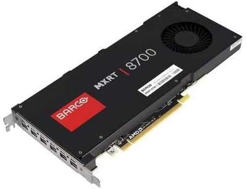 Barco K9306048 MXRT-8700 وحدة تحكم عرض بطاقة الرسومات الطبية سعة 16 جيجابايت - GDDR5 - PCIe 3.0 x16 - 224 جيجابايت / ثانية - 130 وات (متجدد) in Kuwait