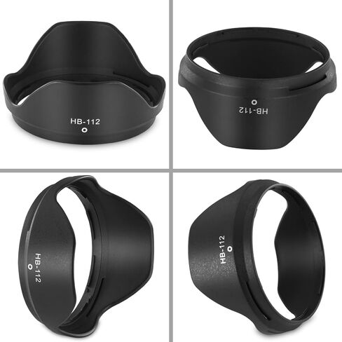 غطاء غطاء عدسة زهرة حربة HB-112 لكاميرا Nikon NIKKOR Z DX مقاس 12-28 مم F3.5-5.6 PZ VR، عدسة - تحل محل عدسة Nikon HB-112، مضادة للتوهج، عدسة حماية، تصميم ذو وجهين in Kuwait