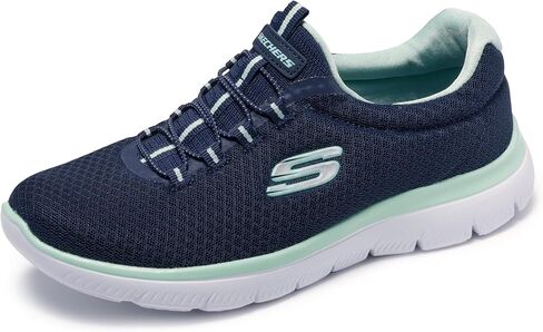 حذاء رياضي نسائي من Skechers Summits، أسود/وردي، 7.5 in Kuwait