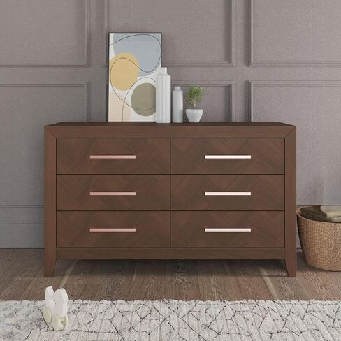 Child Craft Kieran Design 4-in-1 Convertible Baby Crib Nursery Furniture Set - Baby Bed, Double Dresser, Chest Drawer & Nightstand Desk for Babies, Toddlers and Kids (4 Piece - Crescent Gray) in Saudi Arabia