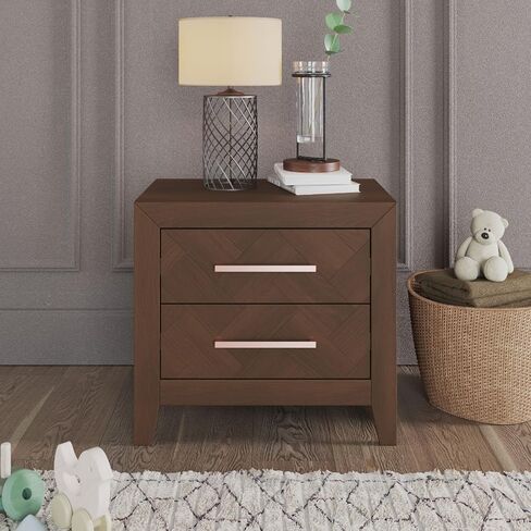 Child Craft Kieran Design 4-in-1 Convertible Baby Crib Nursery Furniture Set - Baby Bed, Double Dresser, Chest Drawer & Nightstand Desk for Babies, Toddlers and Kids (4 Piece - Crescent Gray) in Saudi Arabia