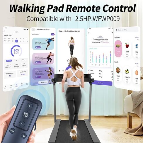 Replacement Remote Control for Upreign Under Desk Treadmill 2.5HP, for WELLFIT Walking Pad Treadmill WFWP009 in Kuwait