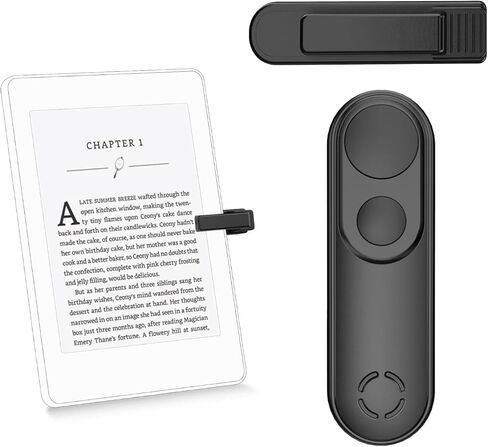 Remote Page Turner for Kindle Paperwhite eReaders, Kindle Accessories, Page Turner Clicker for ipad Tablets Phone Reading Novels Taking Photos, Black in Saudi Arabia
