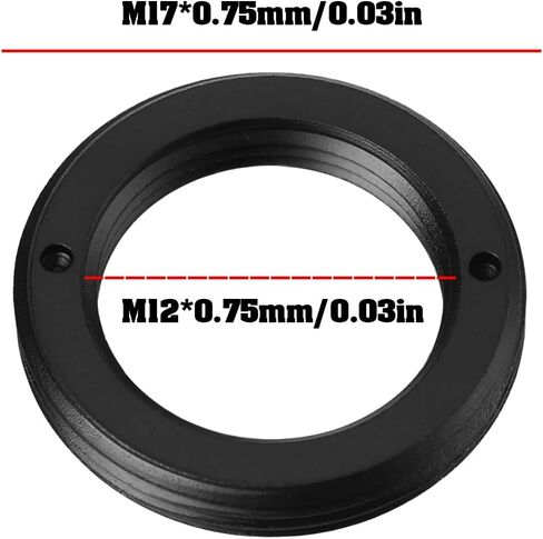 ECSiNG M12x0.75mm أنثى إلى M17x0.75mm ذكر المسمار عدسة التكيف مع معظم الكاميرات الصناعية المجاهر محلية الصنع in Kuwait