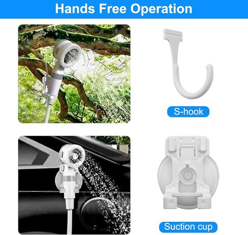Portable Camping Shower Pump, Rechargeable Electric Outdoor Shower with Multi Spray Modes, Portable Shower Head for Camping, Hiking, Travel, RV in Kuwait