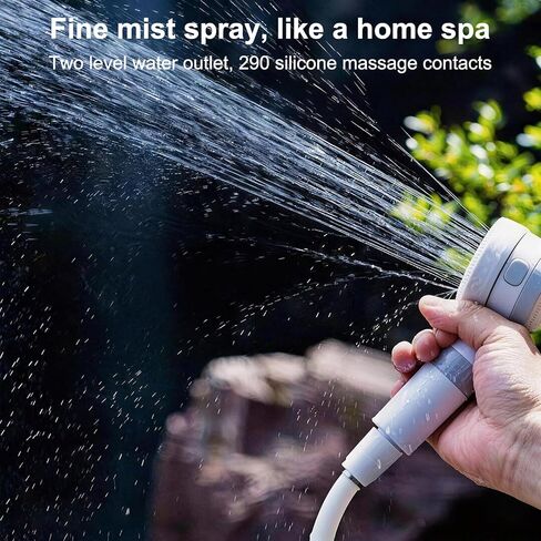 Portable Camping Shower Pump, Rechargeable Electric Outdoor Shower with Multi Spray Modes, Portable Shower Head for Camping, Hiking, Travel, RV in Kuwait