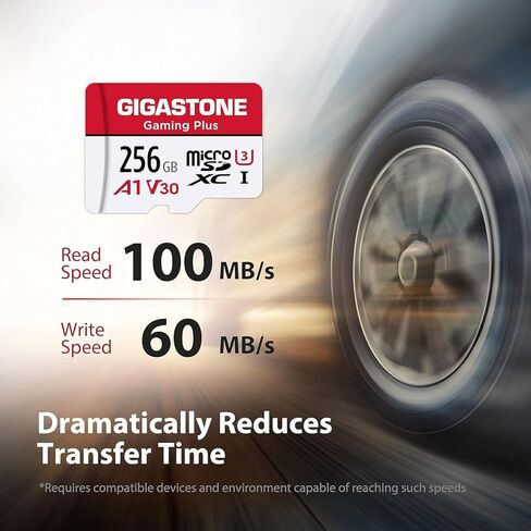 جيجاستون - GS-2IN1-A1V30GAME-256GB-R - بطاقة جيجاستون GS-2IN1-A1V30GAME-256GB-R Gaming Plus A1V30 microSD (256 جيجابايت) in Kuwait