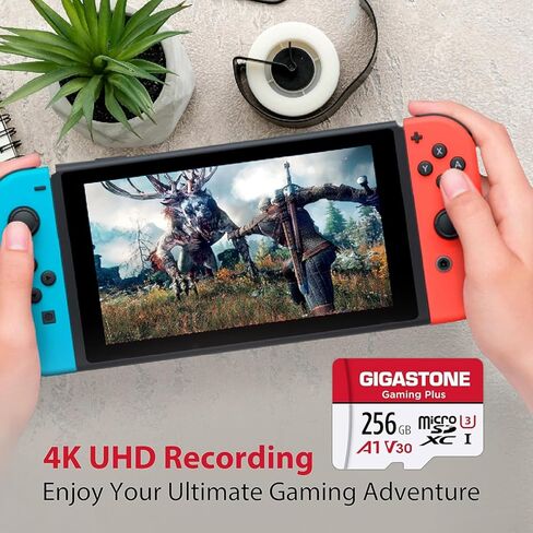 جيجاستون - GS-2IN1-A1V30GAME-256GB-R - بطاقة جيجاستون GS-2IN1-A1V30GAME-256GB-R Gaming Plus A1V30 microSD (256 جيجابايت) in Kuwait