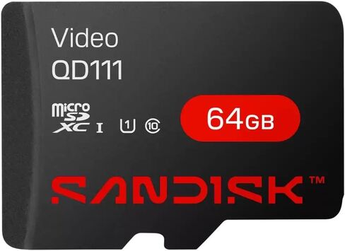 SanDisk - SDSDQAS4-064G-BP - Micro SD Optimizada Para Videovigilancia / 64 جيجابايت / ULTRA SDXC UHS-I/ CLASS 10 MSD / Sandisk in Kuwait