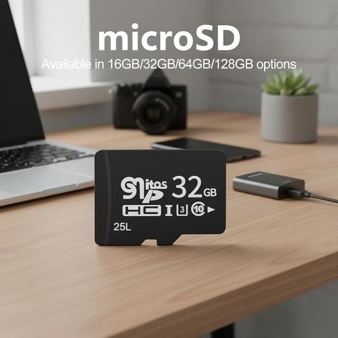 بطاقة Micro SDXC سعة 32 جيجابايت، سرعة U3، بطاقة ذاكرة فئة 10 لـ GoPro، جهاز Android اللوحي، كاميرا أمان - قراءة تصل إلى 100 ميجابايت/ثانية، فيديو 4K جاهز in Kuwait