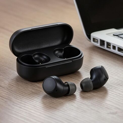 أطراف أذن بديلة متوافقة مع Sony WF-C500 / WF-C510 / WF-C700N / WF-C710N، أطراف أذن من السيليكون الناعم مع صندوق تخزين محمول (12، أسود، XS/S/M/L) in Kuwait