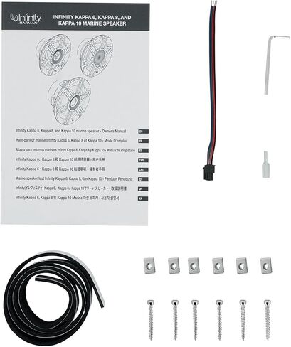 مضخم صوت Infinity Kappa 1010M 10 بوصة 900 وات Marine مع إضاءة RGB 2 أو 4 أوم in Kuwait