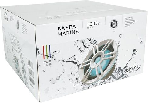 مضخم صوت Infinity Kappa 1010M 10 بوصة 900 وات Marine مع إضاءة RGB 2 أو 4 أوم in Kuwait