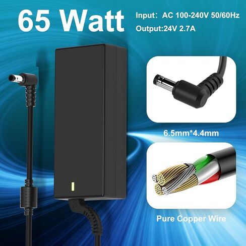 24V Charger for Samsung Sound Bar Adapter Compatible with Samsung HW -HM45 HW-HM45C HW-H450 HW-M550 HW-H750 HW-K550 HW-K551 HW-J7500 HW-K450 HW-H570 HW-K650 HW-F350 HW-F335 Power Supply in Kuwait