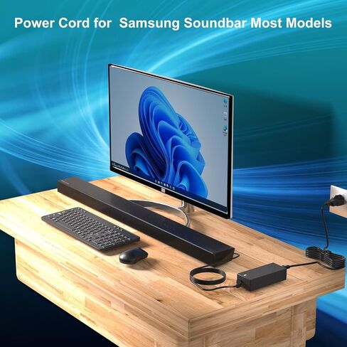 24V Charger for Samsung Sound Bar Adapter Compatible with Samsung HW -HM45 HW-HM45C HW-H450 HW-M550 HW-H750 HW-K550 HW-K551 HW-J7500 HW-K450 HW-H570 HW-K650 HW-F350 HW-F335 Power Supply in Kuwait