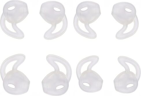 Ear Gel for iPhone EarPods, Anti-Slip Soft Silicone Replacement Earbud Tips, 4 Pairs Sport Ear Hooks Covers for iPhone 7/6s/6 Plus/5s/5c/SE,Clear Ear Buds Tips for Wired Earphone in Kuwait