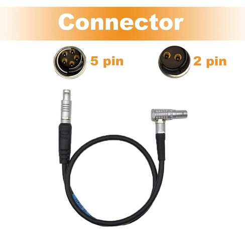 كابل الطاقة لعصا الطاقة Topcon GPS BL5000 BL10000 BL20000 بطارية ليثيوم أيون ممتدة، 2 دبوس - 5 دبوس كابل الطاقة موصل لـ Topcon in Kuwait