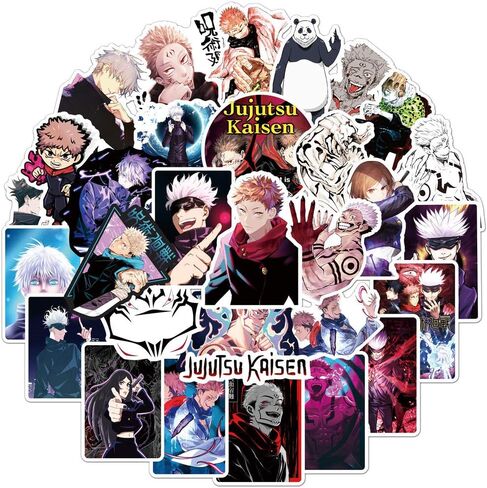 100PCS Jujutsu Decals Kaisen Stickers for Teens Adults Cartoon Anime Character Vinyl Sticker for Water Bottle Laptop Phone Scrapbooking Journaling for Party Supply Favor Decor (ZS) in Saudi Arabia