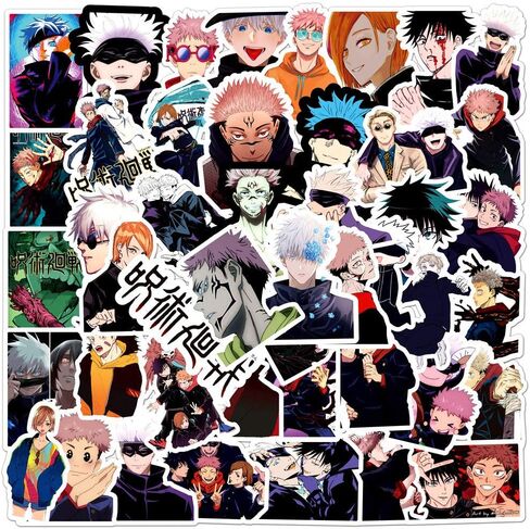 100PCS Jujutsu Decals Kaisen Stickers for Teens Adults Cartoon Anime Character Vinyl Sticker for Water Bottle Laptop Phone Scrapbooking Journaling for Party Supply Favor Decor (ZS) in Saudi Arabia