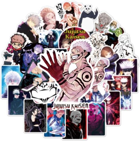 100PCS Jujutsu Decals Kaisen Stickers for Teens Adults Cartoon Anime Character Vinyl Sticker for Water Bottle Laptop Phone Scrapbooking Journaling for Party Supply Favor Decor (ZS) in Saudi Arabia