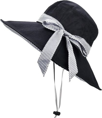 Somaler Sun Hats for Women Roll-up Wide Brim Summer Beach Hat Foldable Floppy Cotton Hat in Saudi Arabia