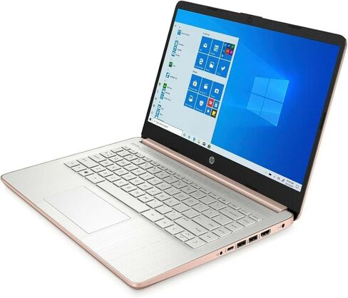 HP Rose Gold Ultrabook 14" Laptop HD Display (Intel N4500, 32GB DDR4, 1.2TB Storage (1TB PCIe SSD + 256GB microSD Card) WiFi 6, Bluetooth 5.2, Webcam, Win 11 H) with Microsoft 365 Personal in Kuwait