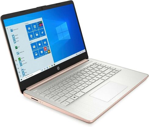 HP Rose Gold Ultrabook 14" Laptop HD Display (Intel N4500, 32GB DDR4, 1.2TB Storage (1TB PCIe SSD + 256GB microSD Card) WiFi 6, Bluetooth 5.2, Webcam, Win 11 H) with Microsoft 365 Personal in Kuwait