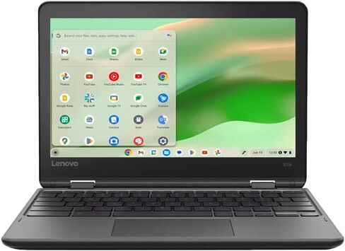 كمبيوتر محمول Lenovo 300e Gen 2 بشاشة لمس 11.6 بوصة، كمبيوتر محمول Chromebook، معالج Intel Celeron N4020 1.10 جيجا هرتز للطلاب، ذاكرة وصول عشوائي 4 جيجابايت، 32 جيجابايت SSD، لوحة مفاتيح يابانية، نظام تشغيل Chrome (متجدد) in Kuwait