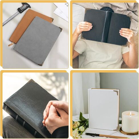 100 PCS Metal Book Corner Protectors, Vintage Book Corner Covers Iron Paperback Books Protector Corner Guard Edge Decorative for Scrapbooking Triangle Decorative Diary Cover Menus Folder Album, Bronze in Kuwait