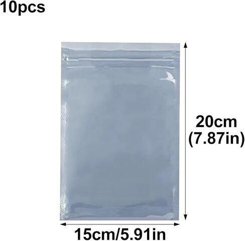 ECYC Ltd 10 Pcs Antistatic Resealable Bag Anti Static ESD Shielding Bags Selfsealing Zipper Bags for Various Precision Parts, Electronic Equipment (5.91" x 7.87") in Kuwait