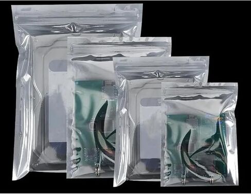 ECYC Ltd 10 Pcs Antistatic Resealable Bag Anti Static ESD Shielding Bags Selfsealing Zipper Bags for Various Precision Parts, Electronic Equipment (5.91" x 7.87") in Kuwait