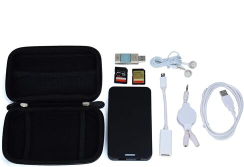 VanGoddy 5.2 Inch Nylon Black Carrying Case Pouch for GPS Portable Hard Drives Compatible with 2.5 Inch HDD SSD Cables Chargers and Earphones Organizer Bag in Kuwait