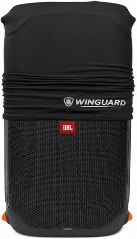 JBL PartyBox 110 - Portable Party Speaker with Built-in Lights, Powerful Sound and deep bass, Black Including Winguard Protective Dust Cover in Kuwait