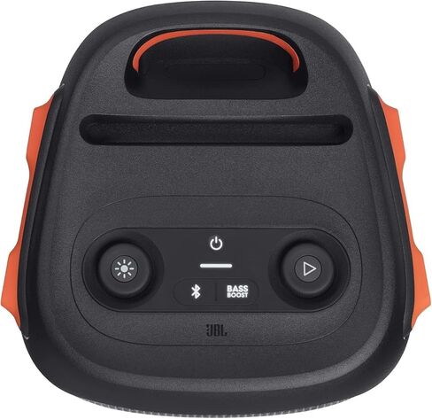 JBL PartyBox 110 - Portable Party Speaker with Built-in Lights, Powerful Sound and deep bass, Black Including Winguard Protective Dust Cover in Kuwait