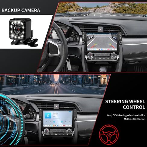 4G Network Radio for Honda Civic Upgrade 2016-2021,Stereo Replacement,QLED Touch Screen,8core CPU,Carplay and Android Auto,OEM Style in Kuwait