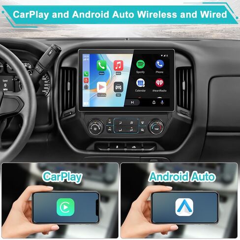 13.1 Inch Android 15 Car Radio for Chevy Silverado GMC Sierra 2014-2018, 2GB RAM 64GB ROM with Wireless CarPlay & Android Auto, Backup Camera, GPS Navigation, WiFi, Bluetooth, FM/AM Radio, DSP, SWC in Kuwait