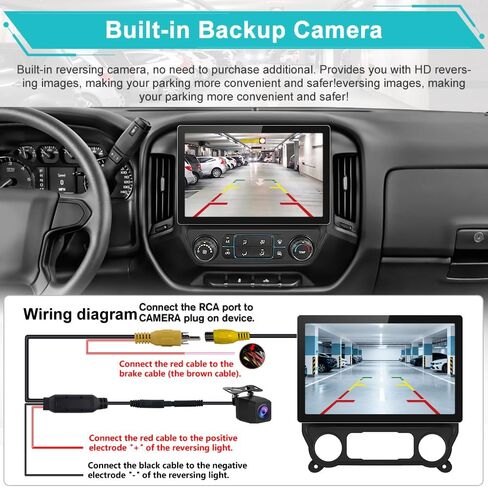 13.1 Inch Android 15 Car Radio for Chevy Silverado GMC Sierra 2014-2018, 2GB RAM 64GB ROM with Wireless CarPlay & Android Auto, Backup Camera, GPS Navigation, WiFi, Bluetooth, FM/AM Radio, DSP, SWC in Kuwait