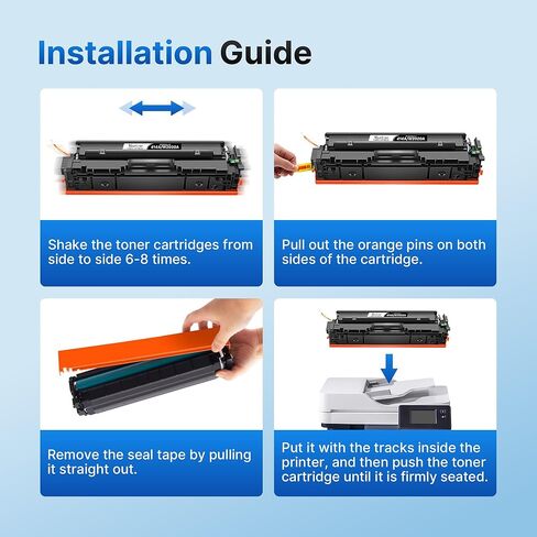 414A Toner Cartridges 4 Pack- MFP M479fdw Replacement for hp 414a Toner cartridges 4 Pack for HP Color LaserJet Pro MFP M479fdw M479fdn M479dw Pro M454dw M454dn M479 M454 M480f Printer丨W2020A in Kuwait