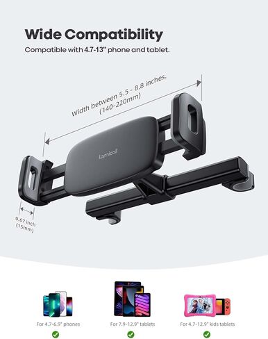 Lamicall Car Tablet Mount and Polarized Fit Over Glasses Sunglasses in Kuwait