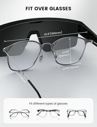 Lamicall Car Headrest Tablet Holder and Polarized Fit Over Glasses Sunglasses in Kuwait
