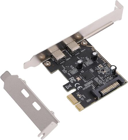 بطاقة GOWENIC PCIe إلى USB 3.2 Gen 1 مع عرض نطاق ترددي 5 جيجابت في الثانية، وبطاقة توسيع PCI Expree إلى USB C، ومحول وحدة تحكم PCI Express Type C PCIe USB3 Hub للكمبيوتر المكتبي in Kuwait