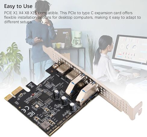 بطاقة توسيع Yunseity PCIe إلى USB 3.0، ومنفذين من النوع C 3.1 ومنفذين USB .0 لنقل البيانات بسرعة 5 جيجابت في الثانية، مع شريحة D720201، لتحقيق الفوز لنظام التشغيل Linux لأجهزة الكمبيوتر المكتبية OS X in Kuwait