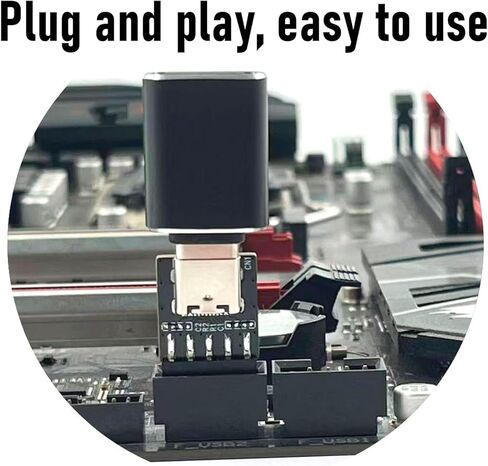 JTLB 2 قطعة USB2.0 9Pin إلى النوع C اللوحة الأمامية محول موصل محول رأس موسع بطاقة ميناء للكمبيوتر اللوحة الأم in Kuwait